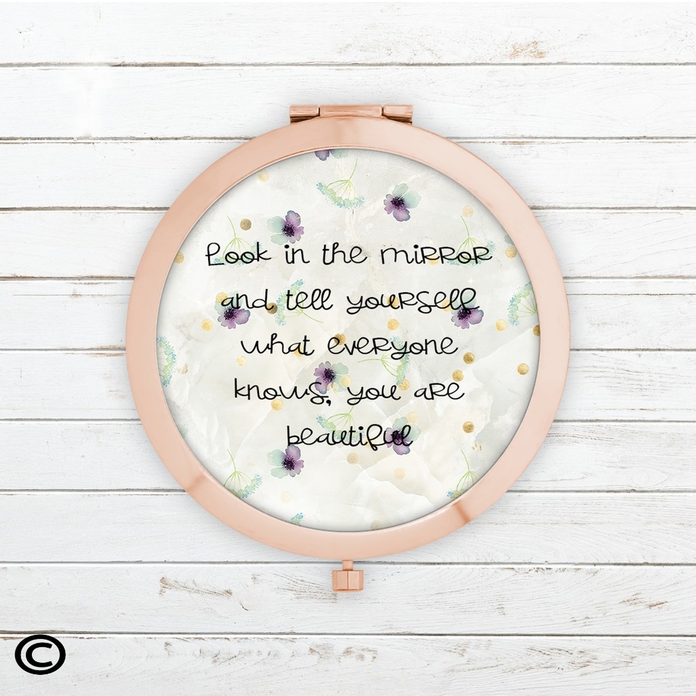 Funny Motivational Compact Mirrors - Picture 1 of 6